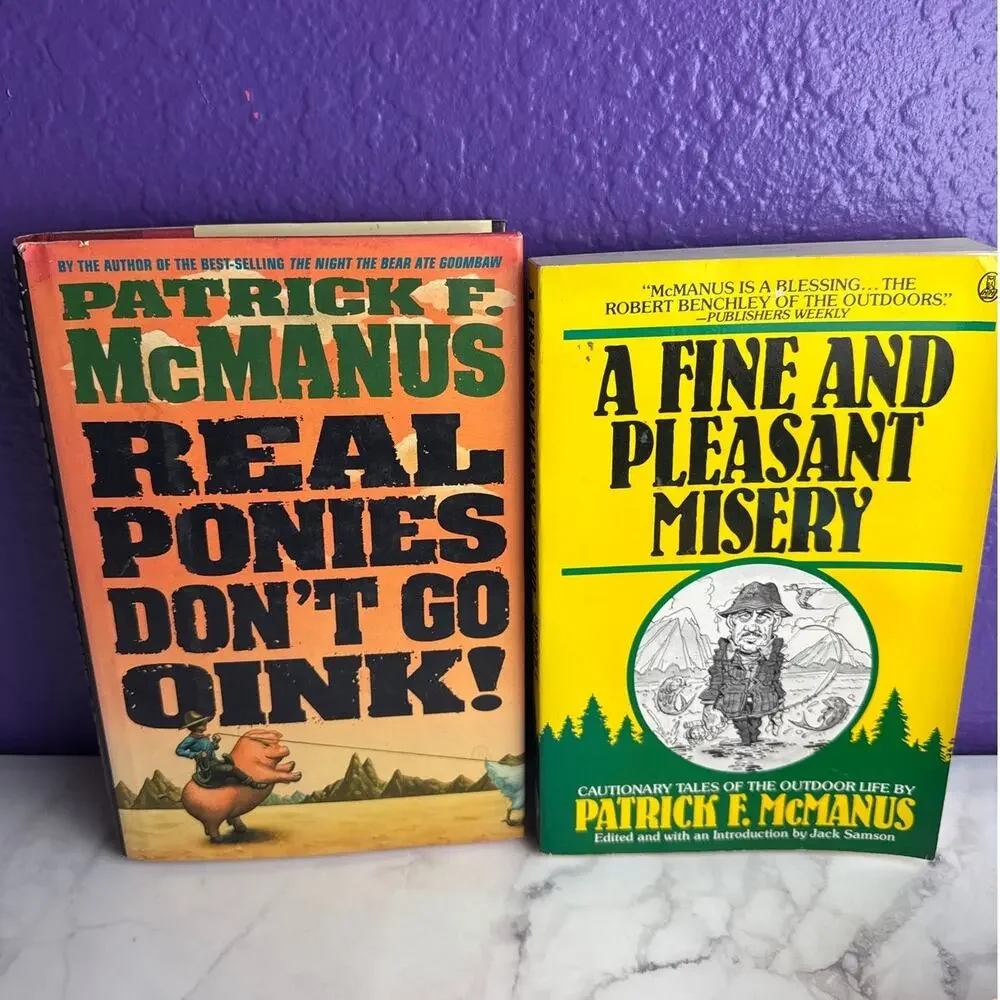 Patrick F McManus Book Lot 6 Vintage Outdoor Humor Paperbacks Comedy Fishing